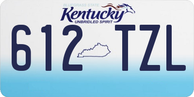 KY license plate 612TZL