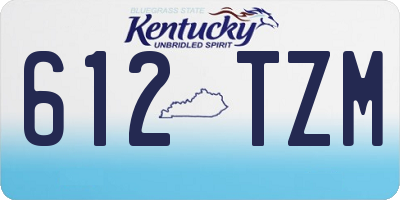 KY license plate 612TZM