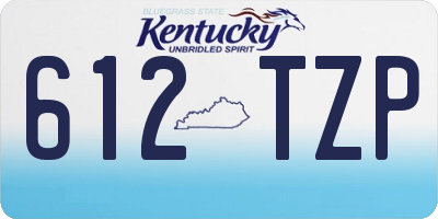 KY license plate 612TZP