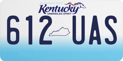 KY license plate 612UAS