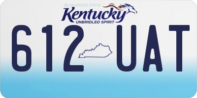 KY license plate 612UAT