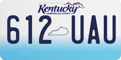 KY license plate 612UAU