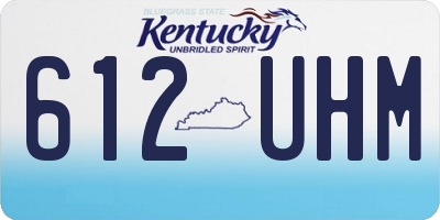 KY license plate 612UHM