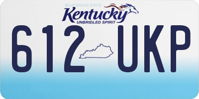 KY license plate 612UKP
