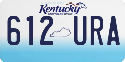 KY license plate 612URA