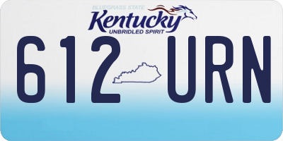 KY license plate 612URN