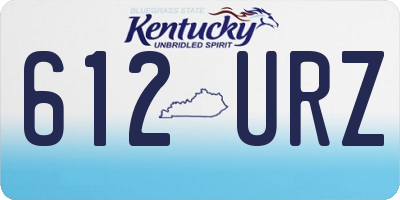 KY license plate 612URZ