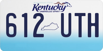 KY license plate 612UTH