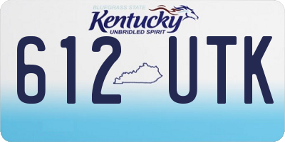 KY license plate 612UTK