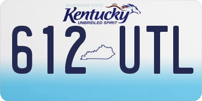 KY license plate 612UTL