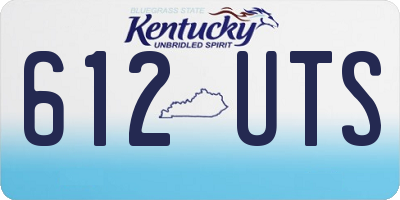 KY license plate 612UTS