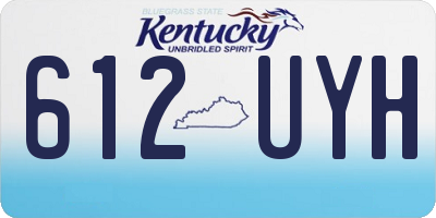 KY license plate 612UYH