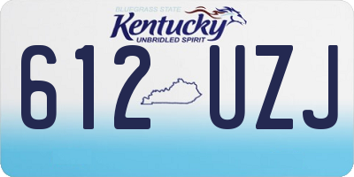 KY license plate 612UZJ