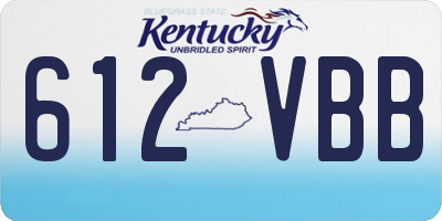KY license plate 612VBB