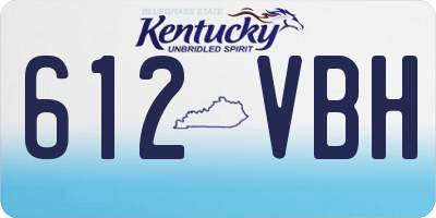 KY license plate 612VBH