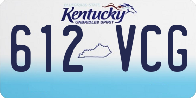 KY license plate 612VCG
