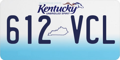 KY license plate 612VCL