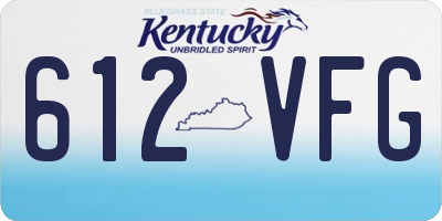 KY license plate 612VFG