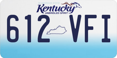 KY license plate 612VFI