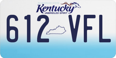 KY license plate 612VFL