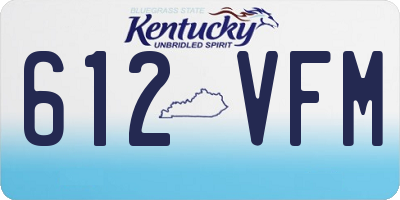 KY license plate 612VFM