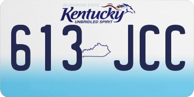 KY license plate 613JCC