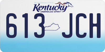 KY license plate 613JCH