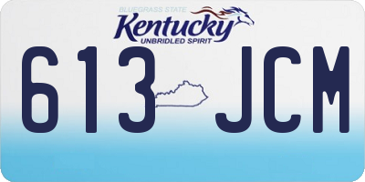 KY license plate 613JCM
