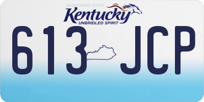 KY license plate 613JCP