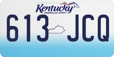 KY license plate 613JCQ