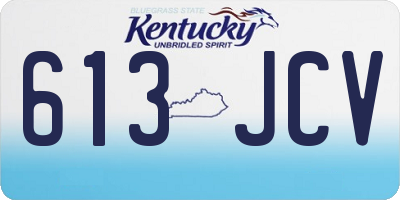 KY license plate 613JCV