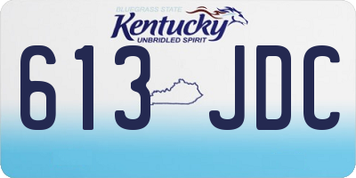 KY license plate 613JDC