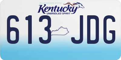 KY license plate 613JDG
