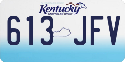 KY license plate 613JFV