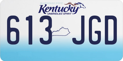 KY license plate 613JGD