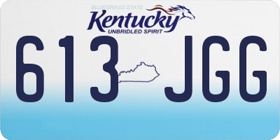 KY license plate 613JGG