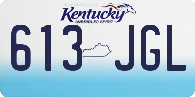 KY license plate 613JGL