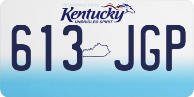 KY license plate 613JGP