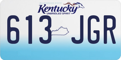 KY license plate 613JGR