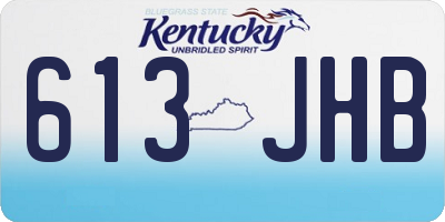 KY license plate 613JHB