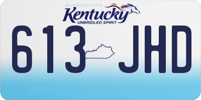 KY license plate 613JHD