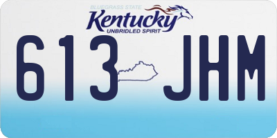 KY license plate 613JHM
