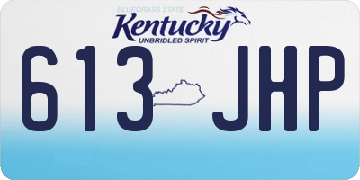 KY license plate 613JHP