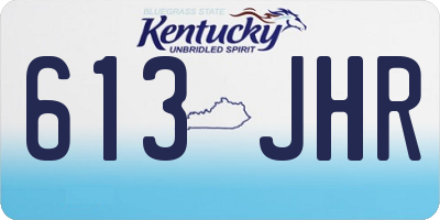 KY license plate 613JHR