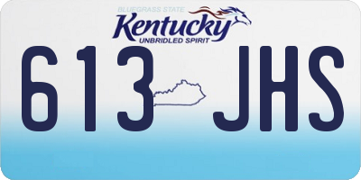 KY license plate 613JHS