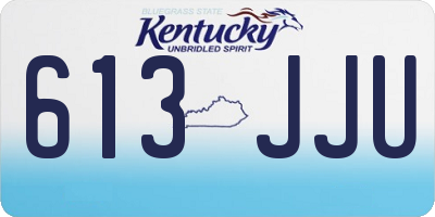 KY license plate 613JJU