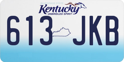 KY license plate 613JKB