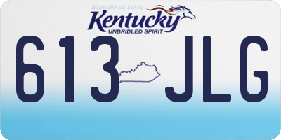 KY license plate 613JLG