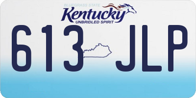 KY license plate 613JLP