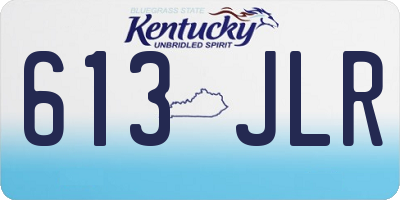 KY license plate 613JLR
